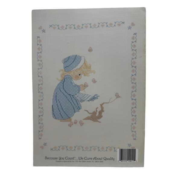 Vintage Precious Moments Winters Song Cross Stitch Design Book #PM-11 Child Bird - Picture 3 of 3